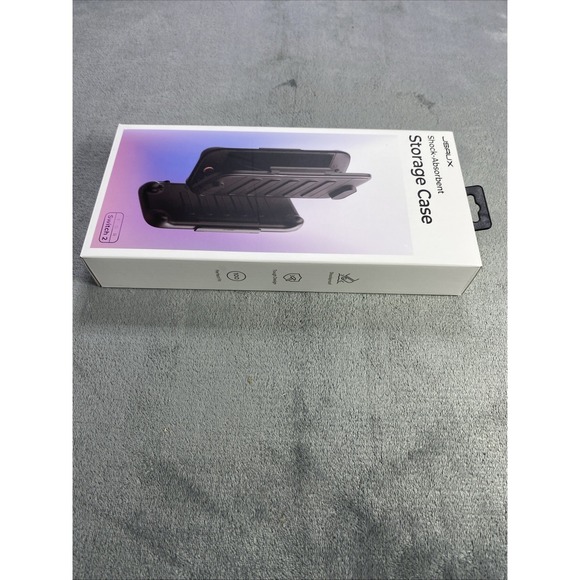 JSAUX Shock Absorbent Storage Case cover for Nintendo Switch 2 Translucent Black - Picture 7 of 10